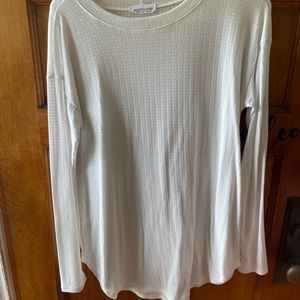 White Textured Top
